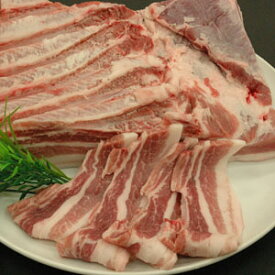豚肉 つくば育ちの「もち豚秀麗」バラ肉1kg 送料無料！