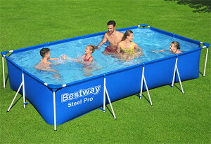 Bestway 56403 Rectangular Frame Pool xXgEFC }Ct@[Xg tC N^O t[v[ ` Csv gȒP 259m 61cm  lC̊y rj[v[ rb