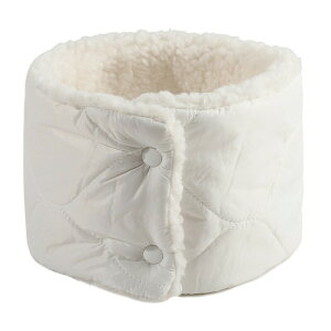 ネックウォーマー 秋冬 フェイクダウン 全13色 スヌード 裏ボア ボタン 中綿入り 保温 アウトドア おしゃれ スナップボタン スポーツ バイク スノボ 防寒