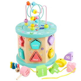 木のおもちゃ アクティブキューブ レーベルレーベル | エデュテ おもちゃ 赤ちゃん 木製 1歳 1歳半 2歳 3歳 4歳 5歳 誕生日プレゼント 木製玩具 誕生日 プレゼント 女の子 男の子 2歳 木のおもちゃ2歳 知育玩具 知育おもちゃ 知育 出産祝い ベビー