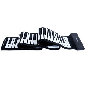 品質保証 ロールピアノ 88鍵盤 電子ピアノ キーボード イヤホン/スピーカー対応 折り畳み USB 持ち運び ロールアップピアノ 初心者向けセット 編曲/練習/演奏