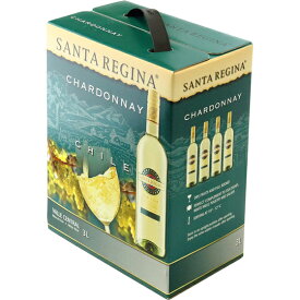 サンタレジーナ シャルドネ BIB （バッグインボックス）白 3L チリ 白ワイン 空気の流入が抑えられ、フレッシュな状態を保てるボックスワインですヴィンテージ管理しておりません、変わる場合があります お酒 父の日 プレゼント