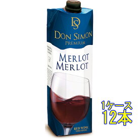 ドン・シモン プレミアム メルロー 赤 パック 1000ml 12本 スペイン 赤ワイン コンビニ受取対応商品 ヴィンテージ管理しておりません、変わる場合があります ケース販売 お酒 父の日 プレゼント