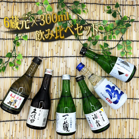 日本酒 飲み比べセット 久保田、浦霞、一ノ蔵、刈穂、松竹梅、吉乃川 300ml 6本セット 本州のみ送料無料 コンビニ受取対応商品 お酒 ホワイトデー お返し プレゼント