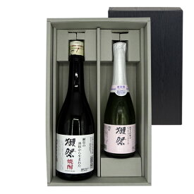 【エントリーで全品ポイント5倍】 【正規販売店】獺祭 焼酎 720ml ＆ スパークリング360ml ギフトボックス入り 山口県 獺祭 日本酒 焼酎 送料無料 クール便 発泡にごり酒 お酒 お中元 プレゼント
