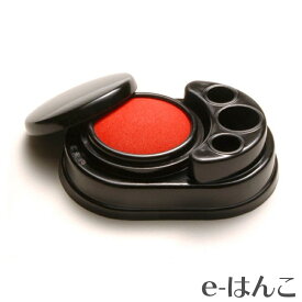 【 サプライ 】 【 朱肉 】 丸山工業　文化朱肉　印立付小判型（BK-2） 【店頭受取対応商品】【YOUNG zone】【HLS_DU】