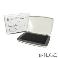 【 サプライ 】 【 ツキネコ 】 顔料系スタンプ台 スタンプニック・エコ　黒／ブラック（SN-203） 【店頭…