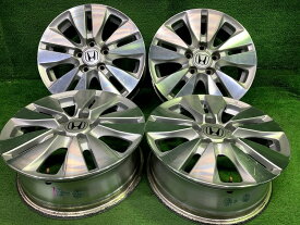【中古】 ホンダ HONDA 純正 ホンダ純正 RK 5ステップワゴン 16インチ 6J 5穴 4本 114.3 +50 ホイール アルミ ポリッシュ