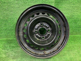 【中古】 ホンダ HONDA 純正 フィット GD2 ホイール スチール クロ 14インチ 5.5J 4穴 1本 100