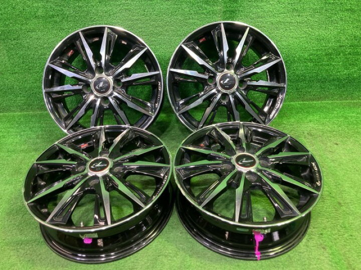 楽天市場】中古 レオニス 軽 ホイール アルミ ブラックポリッシュ 14 