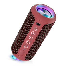 Ortizan Bluetooth スピーカー 高音質 防塵防水 ワイヤレス スピーカーポータブルスピーカー 重低音 アウトドア キャンプ お風呂 軽量 小型スピーカー おしゃれ IPX7 24W出力 長時間再生 TWS同時ペアリング スマホ PC 車用 365日安心保証対象