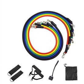 SZSS ロープを引く 11pcs /セット抵抗バンドヨガフィットネスゴム製チューブエキスパンダバンドストレッチトレーニングホームジムエクササイズワークアウトプルロープ (Color : Style A)