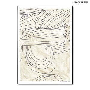 Collaboration #3 (large) by Leise Dich Abrahamsen アートポスター フレーム付 50x70cm ポスター 北欧 おしゃれ 大きい インテリアポスター アート インテリア アートプリント モダン シンプル アート boho