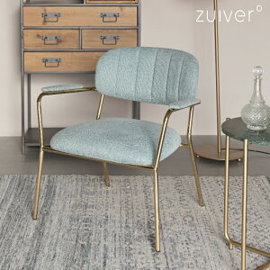 ySALEzZuiver EW`FA A[`FA k CeA _  LOUNGE CHAIR JOLIEN ARM GOLD/LIGHT GREEN boho