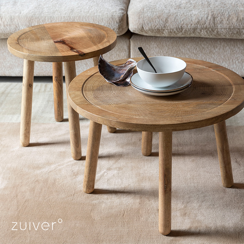 楽天市場】Zuiver サイドテーブル 木製 北欧 幅43x高さ45cm おしゃれ