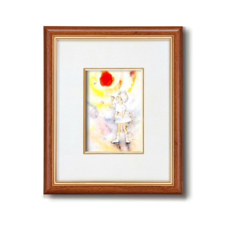 楽天市場 いわさきちひろ 絵画 版画 全30作 シャボン玉 しゃぼんだま 壁掛け用 スタンド付き 額入りの絵 童画 絵本作家 額付き アートパネル作品 化粧箱入 パステル 壁掛けアート専門店東京アートラボ