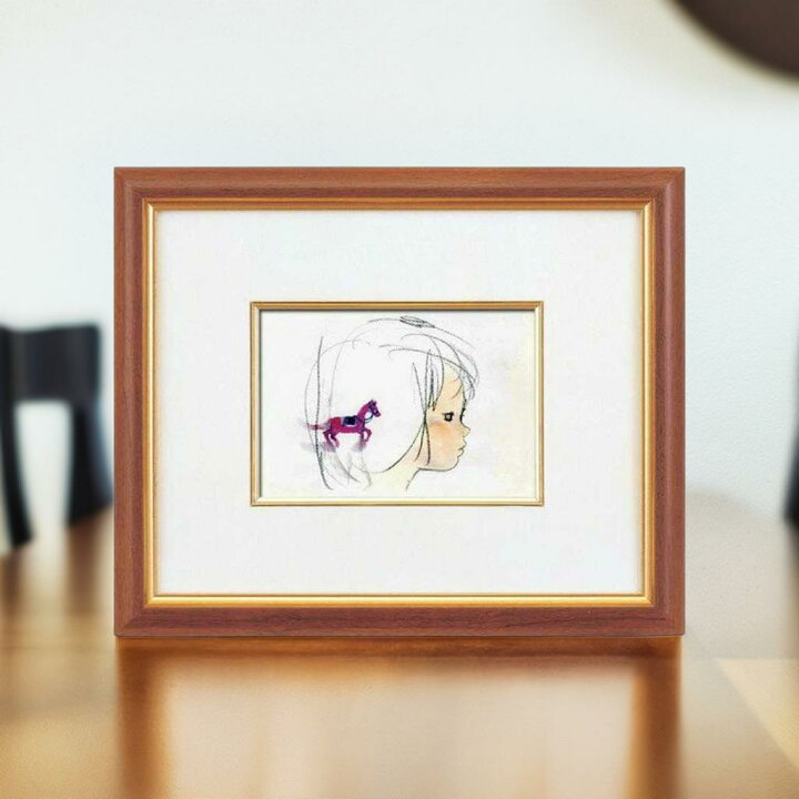 楽天市場】いわさきちひろ 絵画 版画 全30作 横顔(よこがお) 壁掛け用 