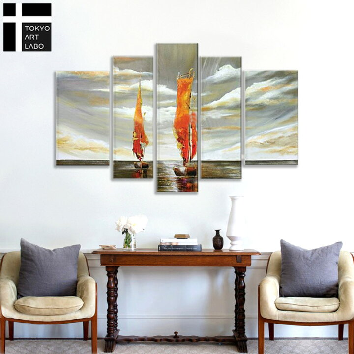 楽天市場 油絵 絵画 海 インテリア 風景画 パイオニア 船出 壁掛け 絵 おしゃれ リビング 店舗の広い壁に飾る絵 大きいサイズの絵 油彩画 壁掛けアート専門店東京アートラボ
