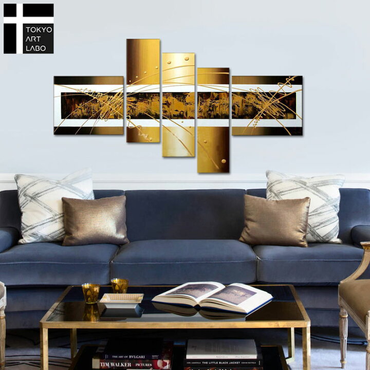 楽天市場 絵画 インテリア 油絵 金色の抽象 リビング 玄関に飾る絵 おしゃれ 壁掛け アートパネル モダン Sサイズ 油彩画 壁掛けアート専門店東京アートラボ