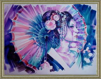 楽天市場】美人画 油絵の通販