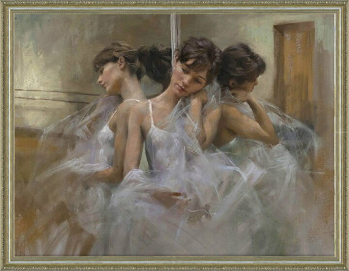 楽天市場】【楽天ランキング1位獲得】絵画 女性【スワン】壁掛け  