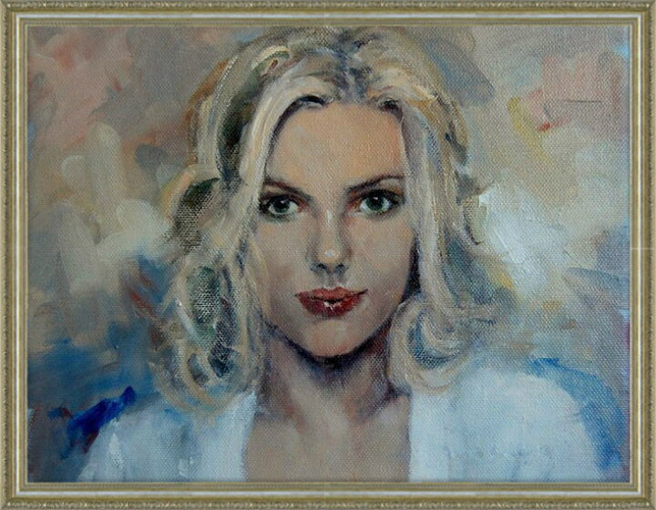 楽天市場】絵画 女性画【自画像】壁掛け インテリア 女性画 美人画  