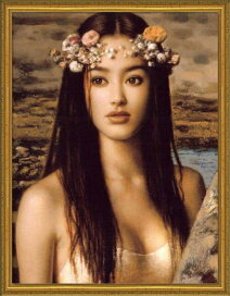 絵画インテリア光沢女性ラフ裸婦画