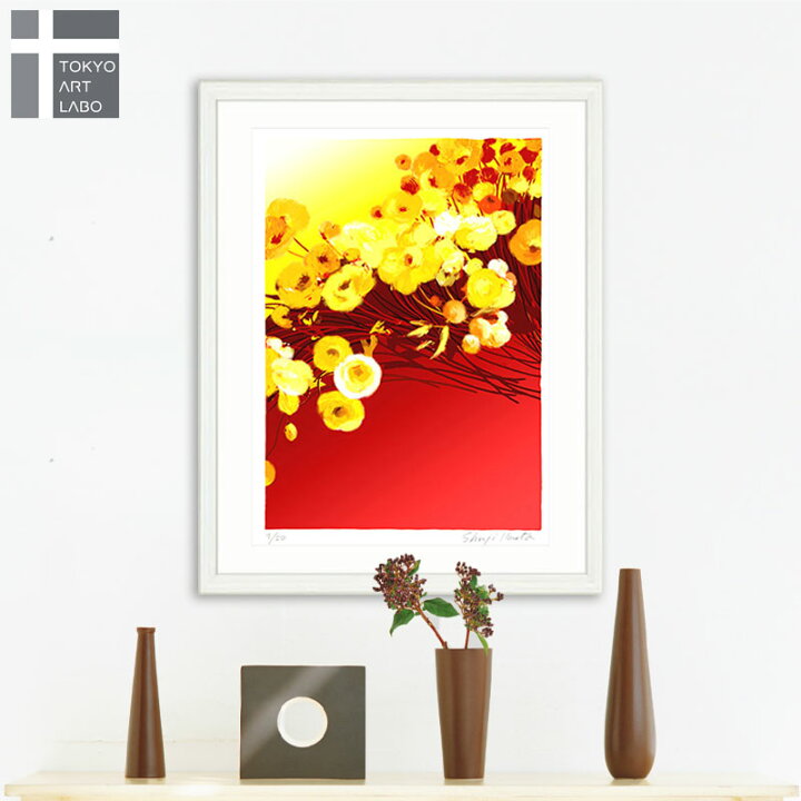 楽天市場】絵画 風水 インテリア 額入り Bouquet de fleurs「花束 