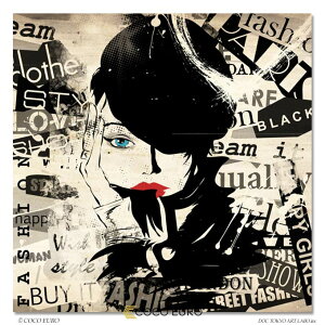 COCOEURO CeAA[g Be[Wt@bV Xg[gA[g PLEXIGLAS t[XA[gpl Fille de mode Grunge1 75cm×75cm `