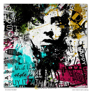 COCOEURO CeAA[g Be[Wt@bV Xg[gA[g PLEXIGLAS t[XA[gpl Fille de mode Grunge4 100cm×100cm `