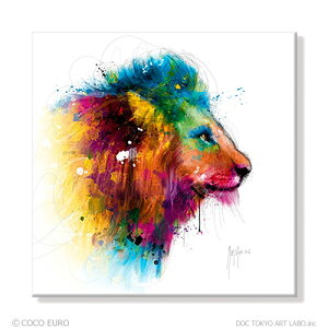 PLEXIGLAS Jungle King SIZE 690x690mm COCO EURO �v���~�A���C���e���A�A�[�g �㎿�ȋ�Ԃ�F�N�₩�ɉ��o����t���[�����X�|�b�v�A�[�g �ǖʑ����p�Ǌ|���G��