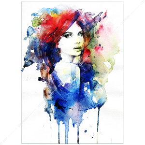 COCOEURO(�R�R���[��) �C���e���A�A�[�g�p�l�� Aquarelle Portrait4 70cmx100cm �������̂��� �X�^�C���b�V���ŏ㎿�ȃC���e���A �R�u���A�[�g �R�R�A�[�g