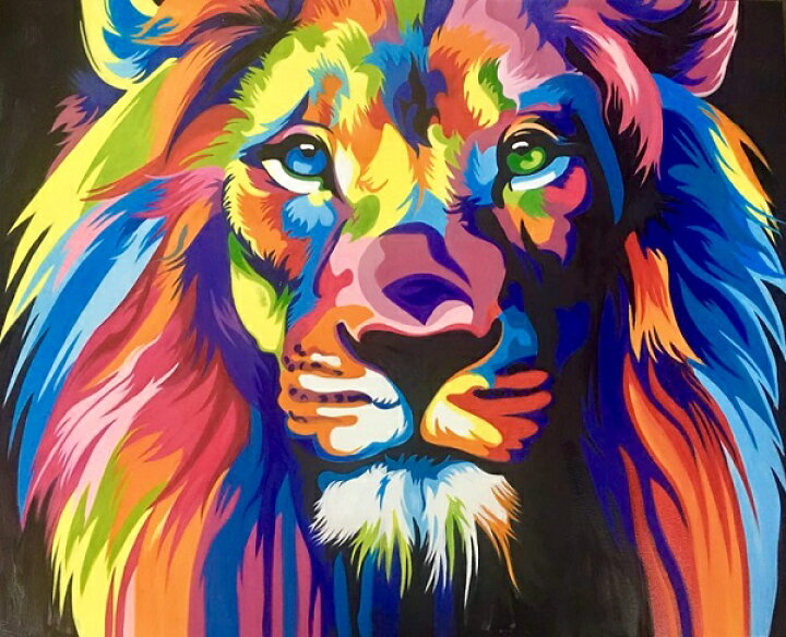 ストーン アートパネル ライオン マフィア 壁掛け パネル アート 絵  