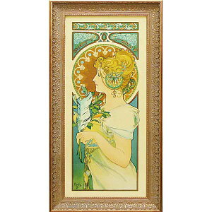 �y����N�[�|���z�z���z �A�[�g�p�l�� ���h���̗ǂ��t���[�� �~���V���̊G �X�ܑ��� Mucha�u�H���v SZ�� TVSB