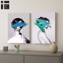 【スーパーセール 50%OFF】 【楽天ランキング1位獲得】【手描きのタッチで特別感】アートパネル 5枚セット CREA Iconic Pop インテリア アート 絵 壁掛け シンプル モダンデザイン かわいい女性モチーフ 韓国風 ミニマルスタイルの壁飾りに。ギフト プレゼント