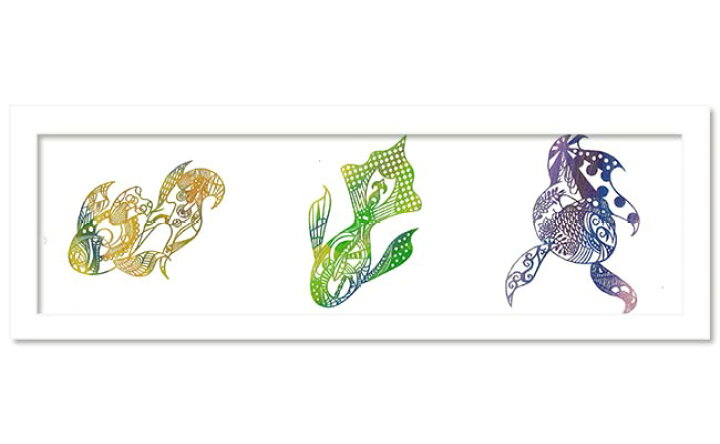 楽天市場 切り絵作家カジタミキ レクタングルアートフレーム 絵 壁掛け インテリア おしゃれ 額入り 絵画 アートかわいい 玄関 飾り ポスター 韓国 壁掛けアート専門店東京アートラボ