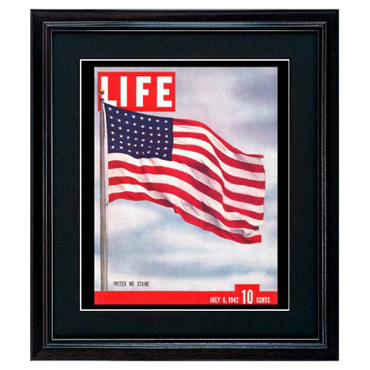 楽天市場 Life アートポスター インテリア 星条旗 おしゃれ 絵 壁掛け 絵画 ライフポスター 復刻 雑誌 表紙 フレーム付き Coverdesign 壁掛けアート専門店東京アートラボ