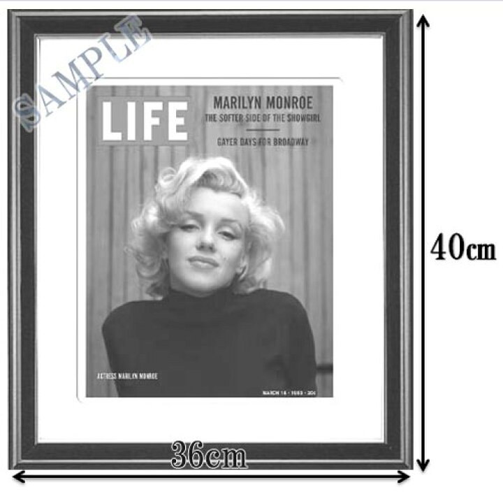 楽天市場】LIFE ポスター フレーム付き | マリリンモンロー おしゃれ  