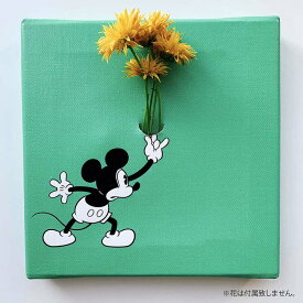 【ラッピング無料】 ミッキーマウス ミッキーのIKEBANA 生きてるインテリア 生け花 一輪挿し プレゼント DISNEY キャンバスパネル アートパネル おしゃれ ポスター 韓国 感謝の気持ち 卒園 卒業祝 入学 進学 就職 お返しギフト 感謝 贈り物