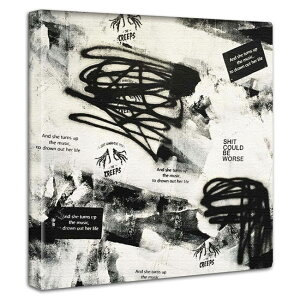 ストリート アートパネル グラフィティ風【サイズ30cmから100cm】デザイン壁掛け インテリア 絵画 バスキア・バンクシースタイルのアートパネル