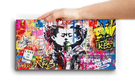 ARTJOY アートパネル 20×40cm バンクシー インテリア ポップ グラフィック 絵画 Banksy アートジョイ【デザインが選べます】【RSL】