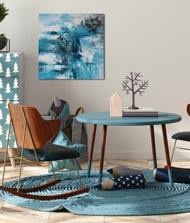 楽天市場】【楽天ランキング1位獲得】BWA 絵画 インテリア 50cm Blue  