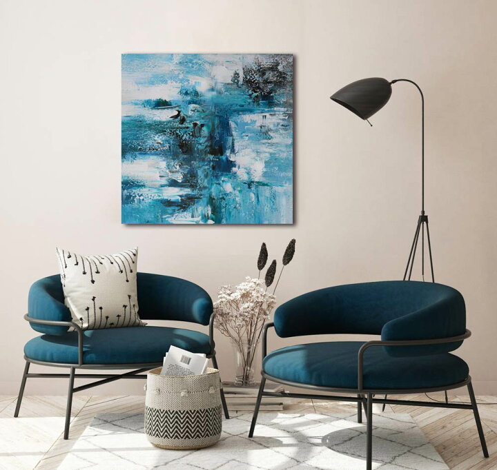楽天市場】【楽天ランキング1位獲得】BWA 絵画 インテリア 50cm Blue 