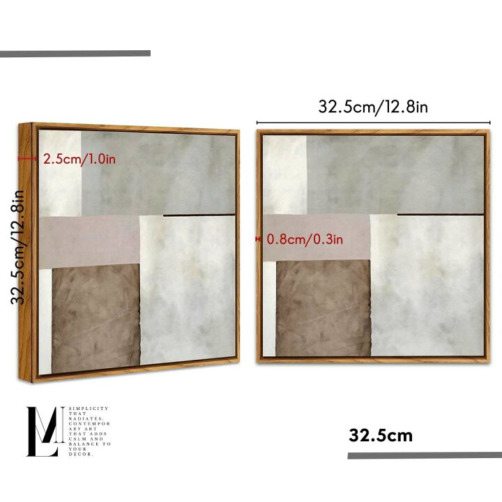 楽天市場】LUMIRA アートパネル 2枚組 32cm×32cm 北欧 インテリア 絵画 
