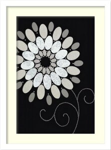 アートポスター フレーム付き DESIGN SHOW SYMPHONY OF BLUES2 植物 花 繊細 作家 額絵 可憐 北欧 おしゃれ インテリア モダン アート 韓国 ポスター 玄関 壁掛け 寝室 オフィス