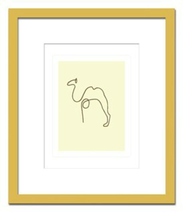 楽天市場 絵画 Picasso Le Chameau ピカソ ラクダ おしゃれ 壁掛け アート インテリア 有名 額入り 額付き おうち時間 丁寧な暮らし スタイリッシュ アートポスター 韓国 西洋画 作品 華やか 作家 額絵 名画 動物 線画 大きな絵 らくだ 有名 画家 木製枠 美術館
