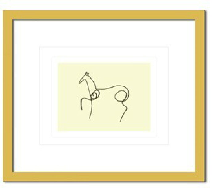 楽天市場】ピカソ 絵 額入りアートポスター 馬の絵 Pablo Picasso Le 