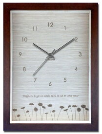掛け時計 花 時計 壁掛け 北欧 壁時計 かわいい おしゃれ 玄関 部屋 お祝い ギフト プレゼント 父の日 音がしない 小さめ 22x27cm 置いて飾れる