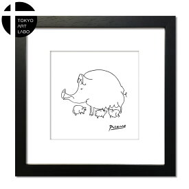 Pig parent and child Art Collection パブロ ピカソ 絵 Pablo Picasso Line art