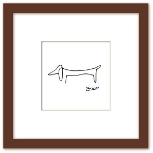 Art Collection �p�u�� �s�J�\ �G Pablo Picasso S�T�C�Y Line art Le chien �C�k �R���p�N�g�A�[�g �V�R�؃t���[�� ������ �G�� �q�� �|�X�^�[ �؍�